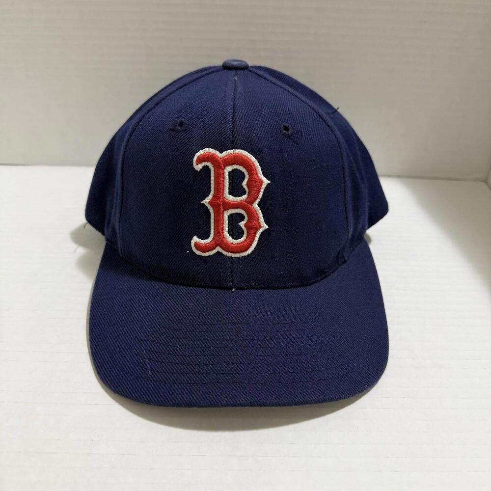 Vintage Boston Red Sox Logo Athletic Wool Snapback Hat Blue OS Men’s